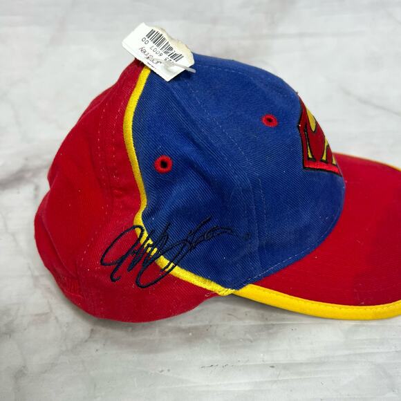 Vintage Jeff Gordon Superman Nascar Chase Authentics Hat Strapback New - Picture 4 of 7